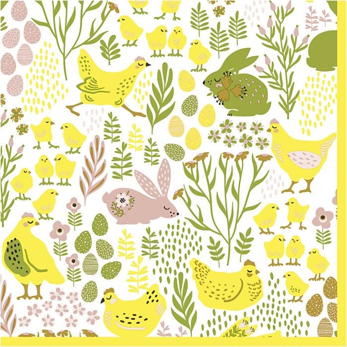 Papierservietten, Ostern, Größe 33x33 cm, 20 Stk/ 1 Pck