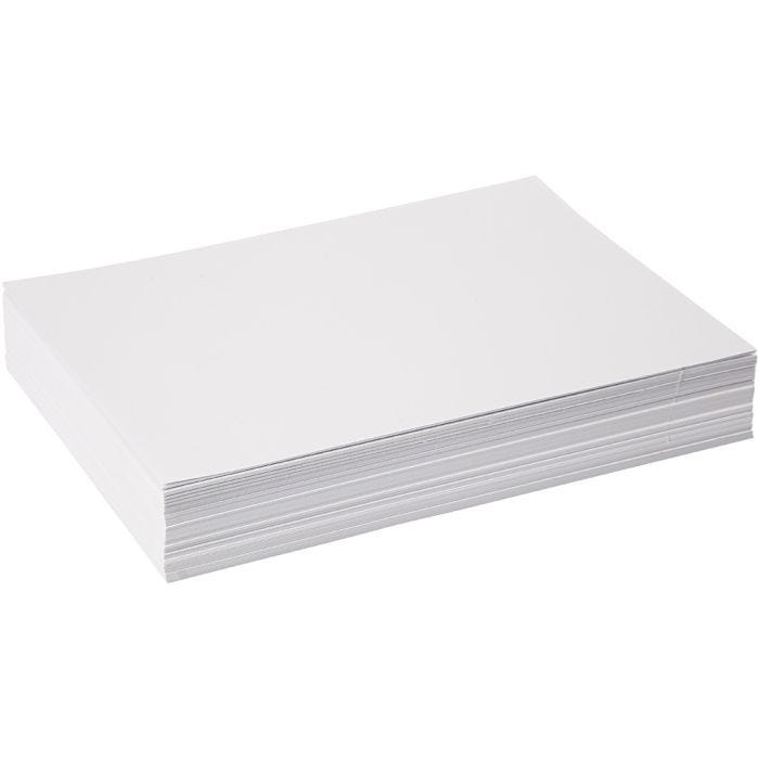 Zeichenpapier, A4, Blatt 210x297 mm, 130 g, Weiß, 250Bl./ 1 Pck