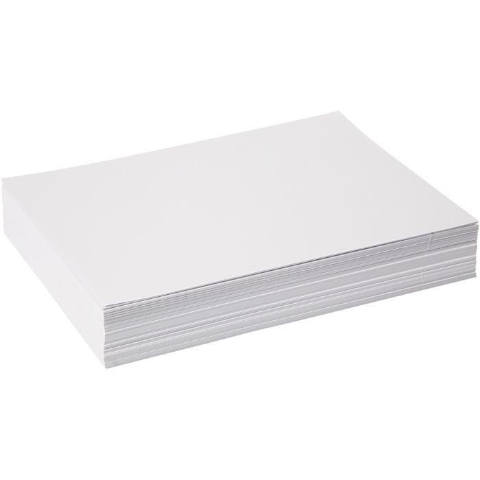 Zeichenpapier, A4, Blatt 210x297 mm, 190 g, Weiß, 250Bl./ 1 Pck