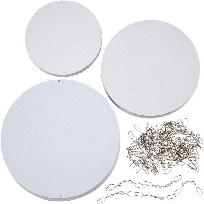 Hängeschmuck, D 12+15+18 cm, 300 g, 20 Set/ 1 Pck