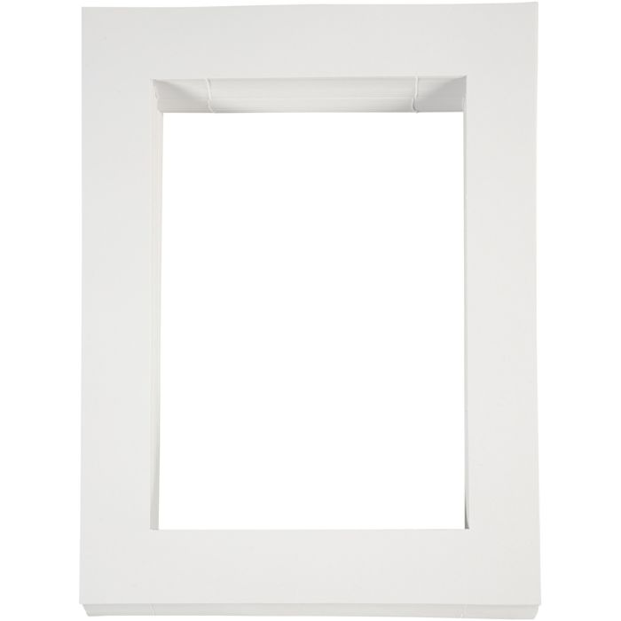Passepartout-Rahmen, A4, Größe 28,5x37 cm, 500 g, Weiß, 100Stk/ 1 Pck