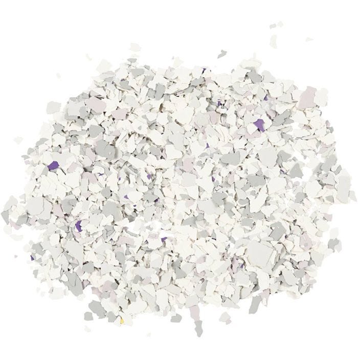 Terrazzo-Flocken, Hellgrau, 90g/ 1 Dose