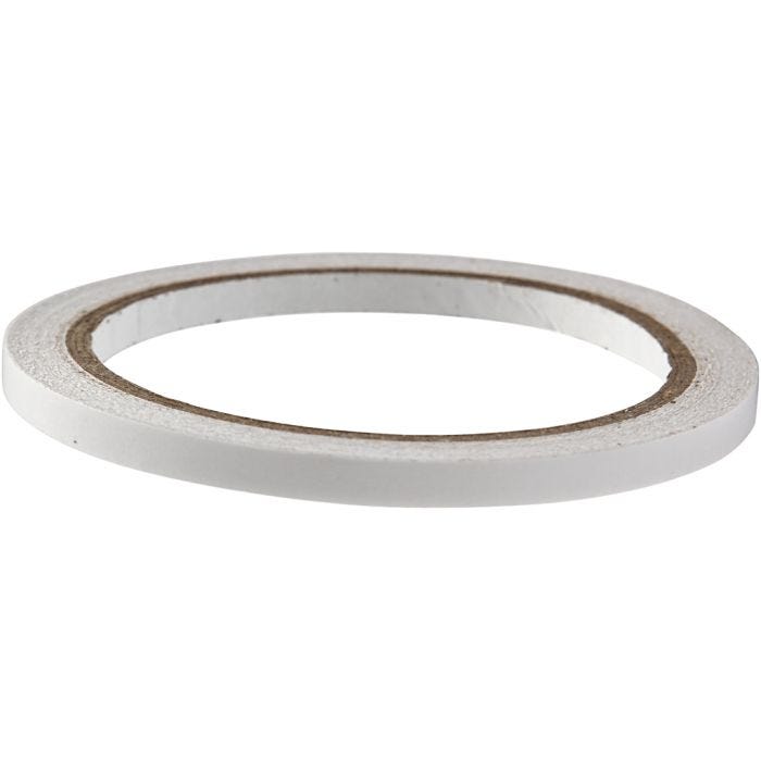 Doppelseitiges Klebeband, B 6 mm, 10m/ 1 Rolle