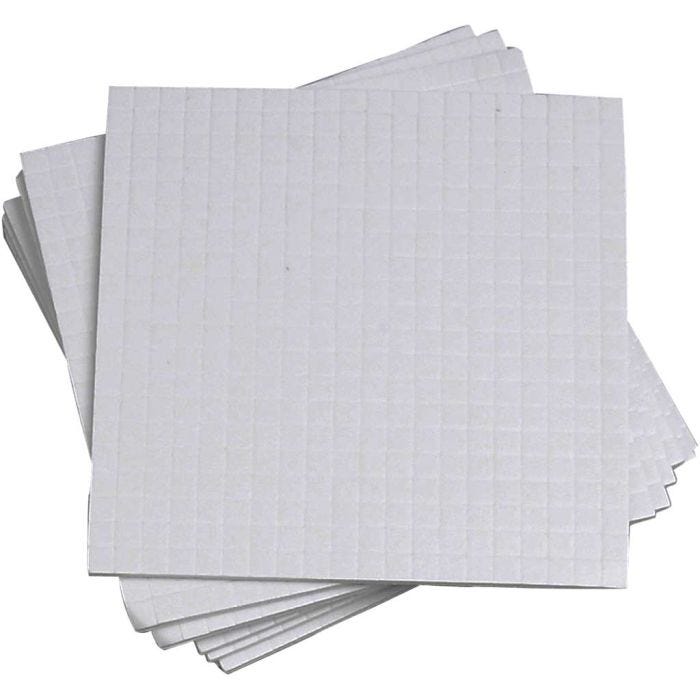 3D-Klebepads, Größe 5x5 mm, Dicke 1 mm, 10x400 Stk/ 1 Pck