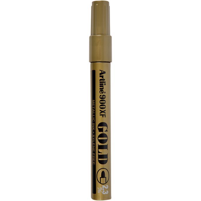 Permanent-Marker, Strichstärke 2,3 mm, Gold, 1 Stk