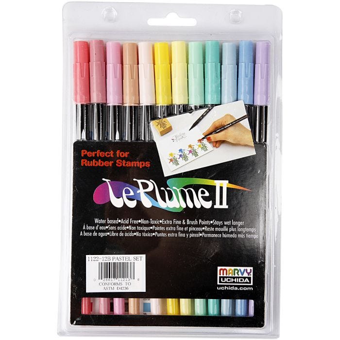 Marvy Le Plume II Marker, 12Stk/ 1 Pck