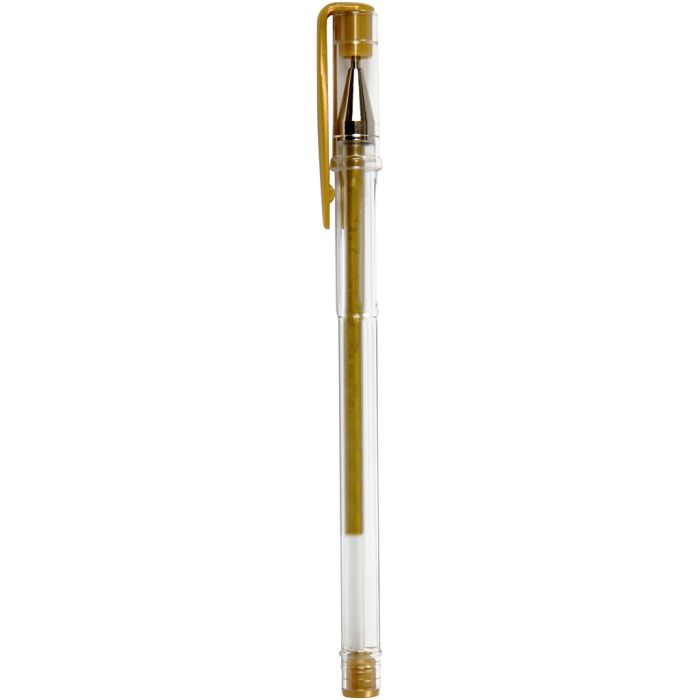 Gelschreiber, Strichstärke 0,8 mm, Gold, 6Stk/ 1 Pck
