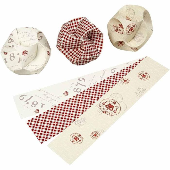 Click Ornaments, D 9 cm, Größe 5,5x28,4 cm, 9Set/ 1 Pck