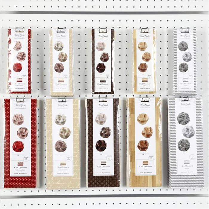 Click Ornaments, D 5+9 cm, 10x10 Pck/ 1 Pck