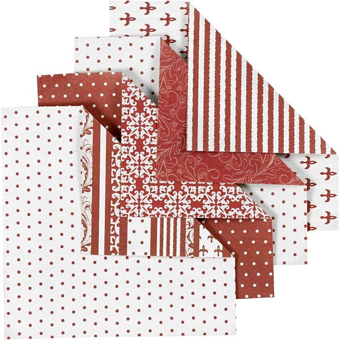 Origami-Papier, Größe 10x10 cm, 80 g, 50Bl. sort./ 1 Pck