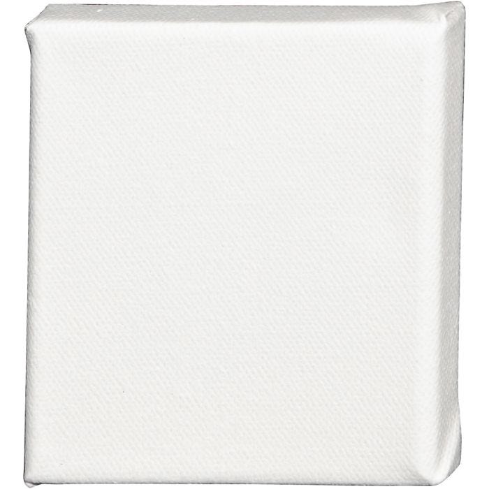 Leinwand, T 1.6 cm, Größe 10x10 cm, 360 g, Weiß, 1 Stk