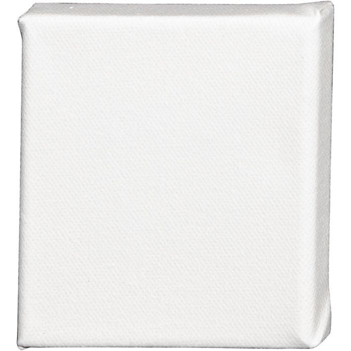 Leinwand, T 1.6 cm, Größe 10x10 cm, 360 g, Weiß, 10Stk/ 1 Pck