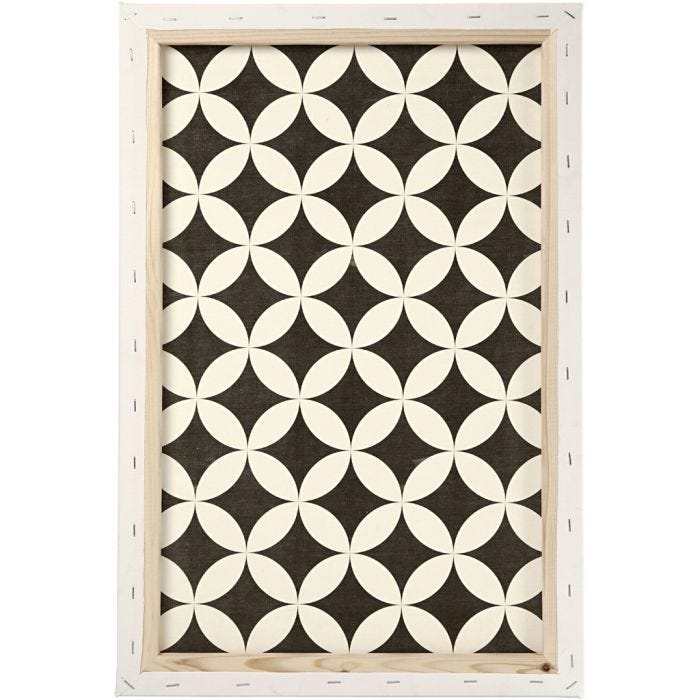 Leinwand, T 1,7 cm, Größe 40x60 cm, 360 g, Weiß, 1 Stk