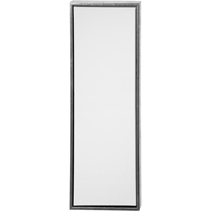Leinwand mit Holzrahmen, Größe 30x90 cm, 360 g, Antiksilber, Weiß, 1 Stk