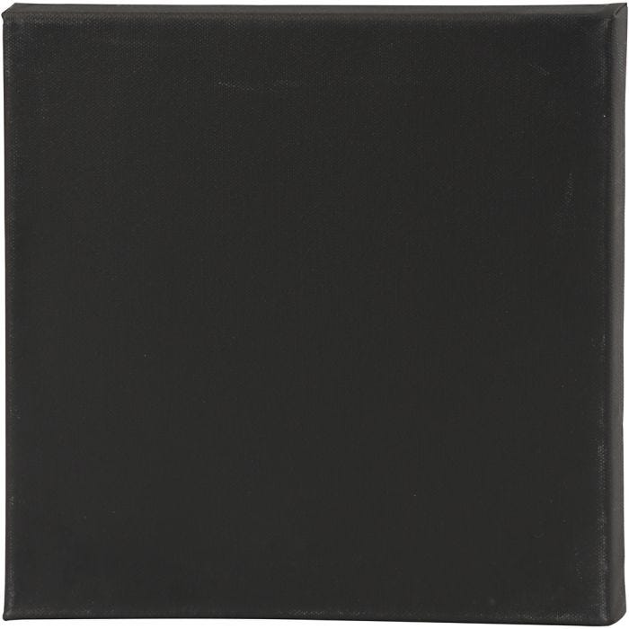 Leinwand, T 1,6 cm, Größe 30x30 cm, 360 g, Schwarz, Weiß, 10 Stk/ 1 Pck