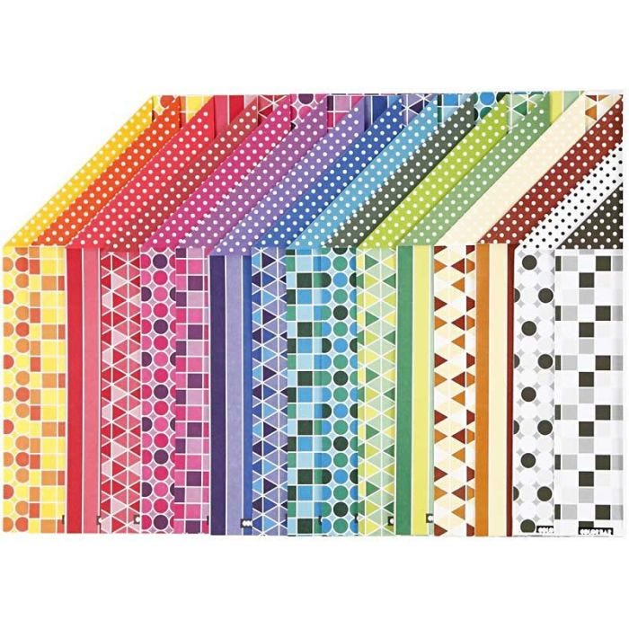 Color Bar-Karton, A4, Blatt 210x297 mm, 250 g, 16 Bl. sort./ 1 Pck