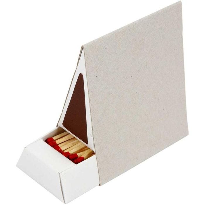 Streichholzschachtel, Größe 8,5x5x9,5 cm, 10 Stk/ 1 Pck