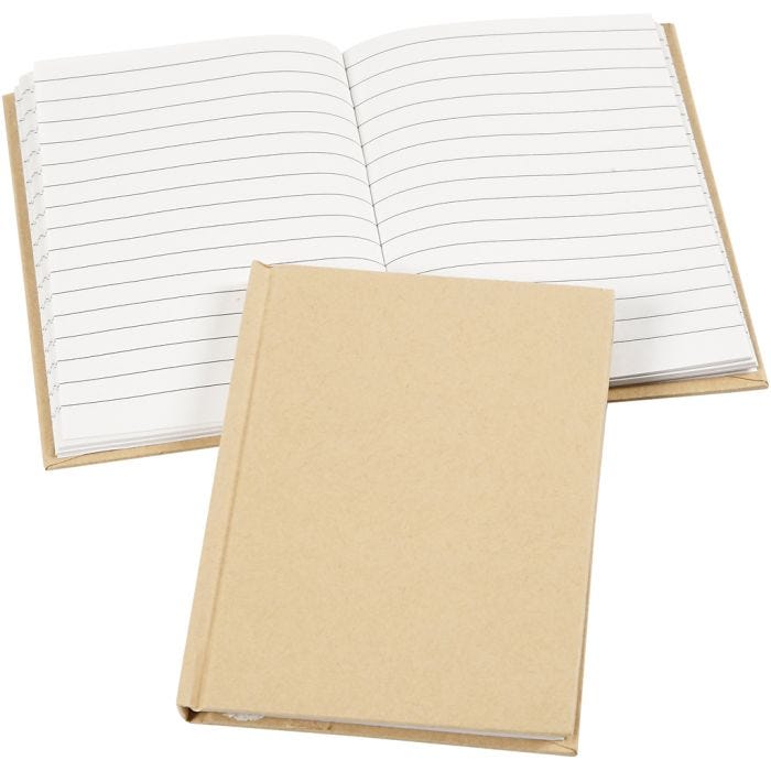 Notizbuch , A6, Blatt 105x148 mm, 60 g, Braun, 1 Stk