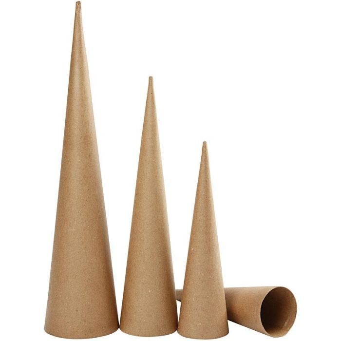 Kegelset, H 30-40-50 cm, D 8-9-11,5 cm, 3Stk/ 1 Pck