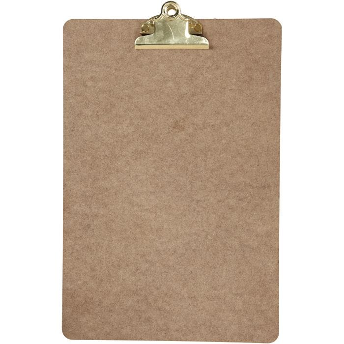 Clipboard, A4, Größe 23x34x0,3 cm, 1 Stk