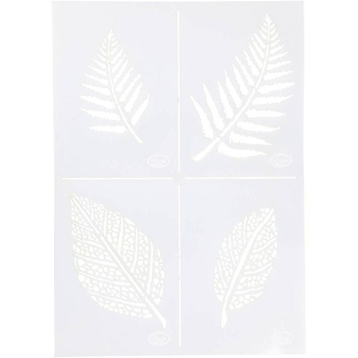 Schablone, Blätter, A4, Blatt 210x297 mm, 1 Stk