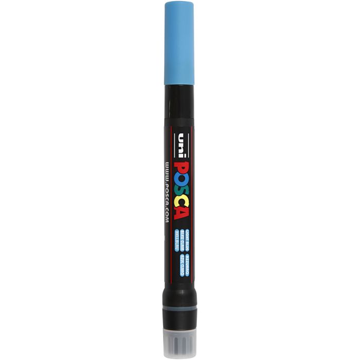 Posca Marker , Nr. PCF350, Strichstärke 1-10 mm, Pinsel, Hellblau, 1 Stk