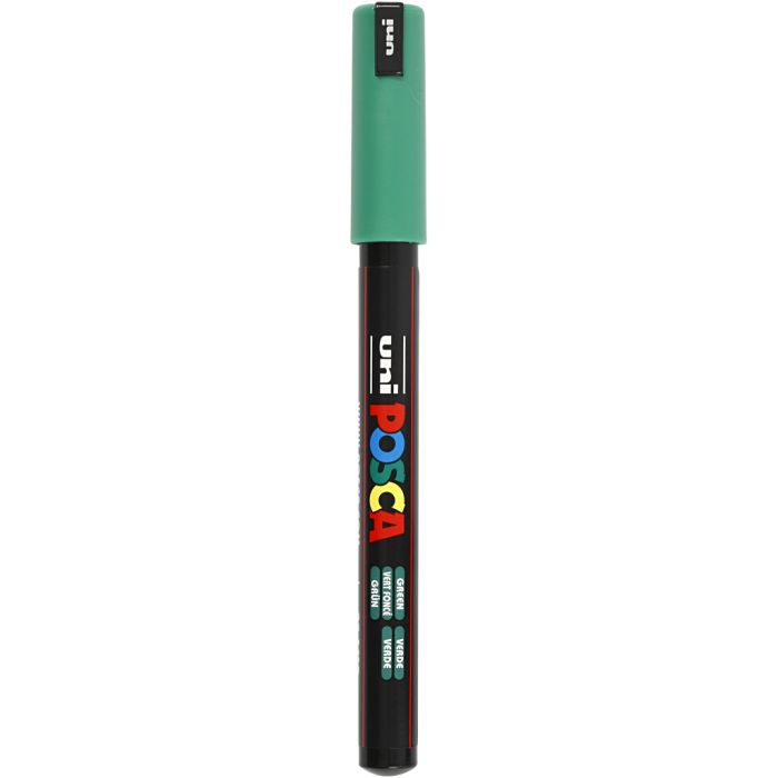 Posca Marker , Nr. PC-1MR, Strichstärke 0,7 mm, extrafein, Grün, 1 Stk