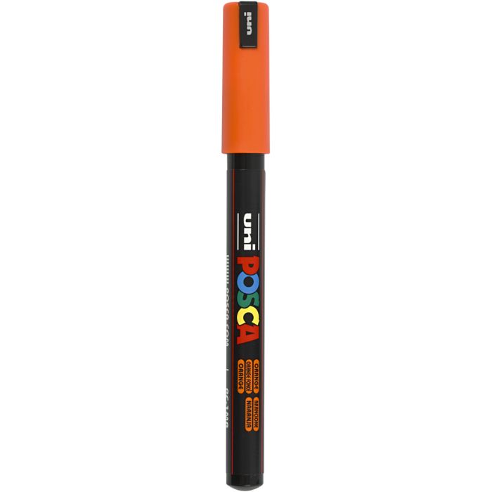 Posca Marker , Nr. PC-1MR, Strichstärke 0,7 mm, extrafein, Orange, 1 Stk