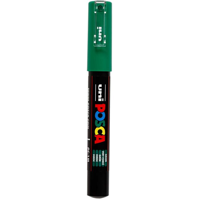 Posca Marker , Nr. PC-1M, Strichstärke 0,7 mm, extrafein, Grün, 1 Stk