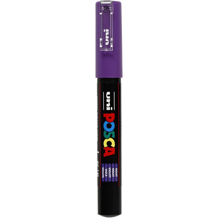 Posca Marker , Nr. PC-1M, Strichstärke 0,7 mm, extrafein, Violett, 1 Stk