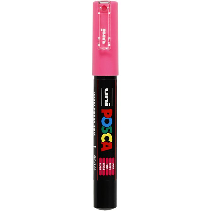 Posca Marker , Nr. PC-1M, Strichstärke 0,7 mm, extrafein, Pink, 1 Stk