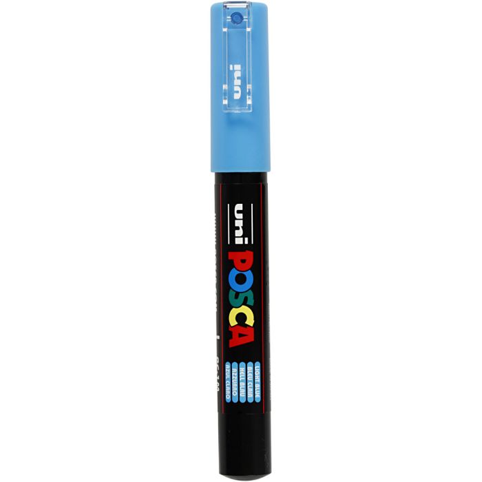 Posca Marker , Nr. PC-1M, Strichstärke 0,7 mm, extrafein, Hellblau, 1 Stk