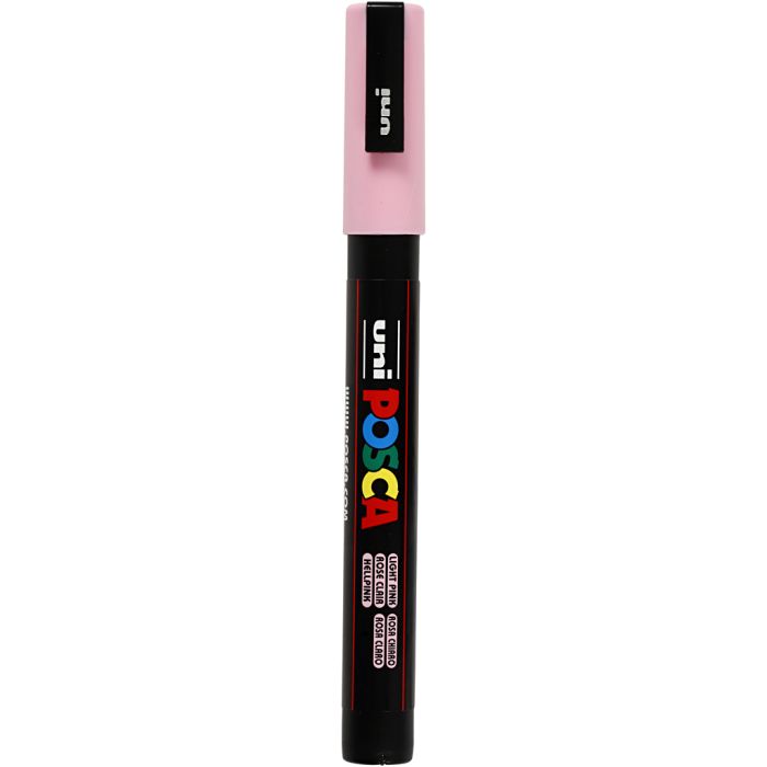 Posca Marker , Nr. PC-3M, Strichstärke 0,9-1,3 mm, fein, Hellpink, 1 Stk