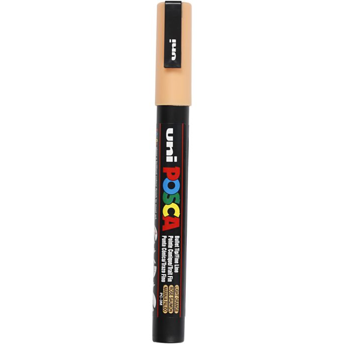 Posca Marker , Nr. PC-3M, Strichstärke 0,9-1,3 mm, fein, Blassorange, 1 Stk
