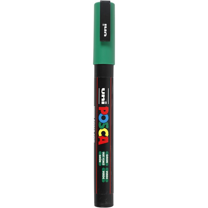 Posca Marker , Nr. PC-3M, Strichstärke 0,9-1,3 mm, fein, Grün, 1 Stk