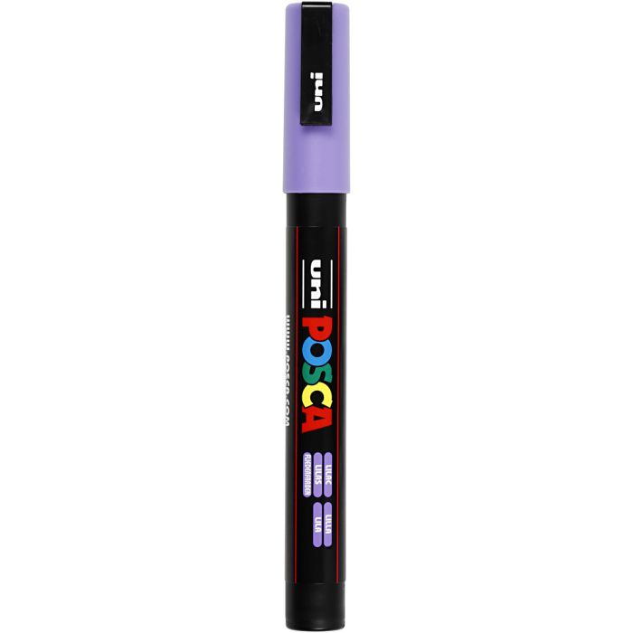 Posca Marker , Nr. PC-3M, Strichstärke 0,9-1,3 mm, fein, Flieder, 1 Stk