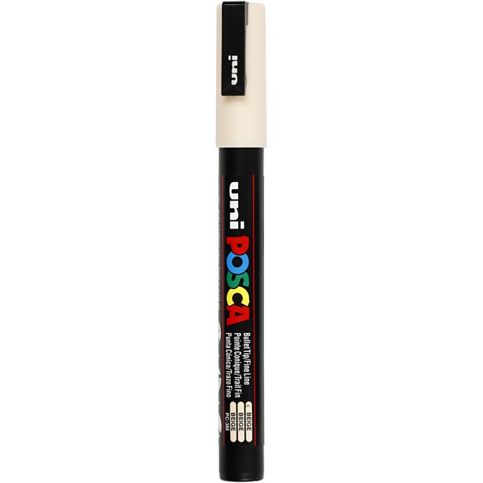 Posca Marker , Nr. PC-3M, Strichstärke 0,9-1,3 mm, Beige, 1 Stk