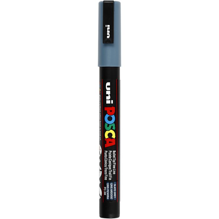 Posca Marker , Nr. PC-3M, Strichstärke 0,9-1,3 mm, fein, Schiefergrau, 1 Stk