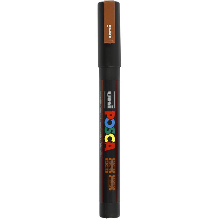 Posca Marker , Nr. PC-3M, Strichstärke 0,9-1,3 mm, fein, Bronze, 1 Stk
