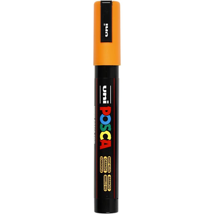 Posca Marker , Nr. PC-5M, Strichstärke 2,5 mm, Medium, Sonnengelb, 1 Stk