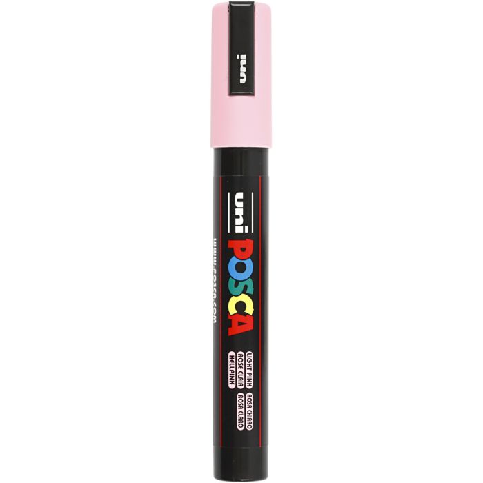 Posca Marker , Nr. PC-5M, Strichstärke 2,5 mm, Medium, Hellpink, 1 Stk