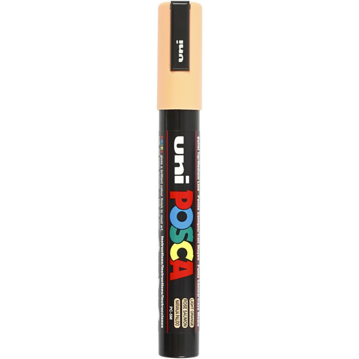 Posca Marker , Nr. PC-5M, Strichstärke 2,5 mm, Medium, Blassorange, 1 Stk
