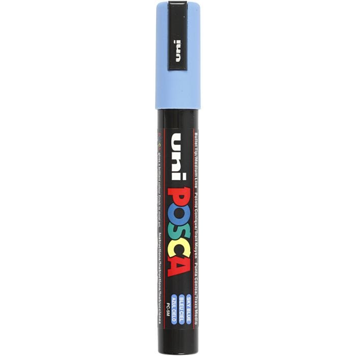 Posca Marker , Nr. PC-5M, Strichstärke 2,5 mm, Medium, Himmelblau, 1 Stk