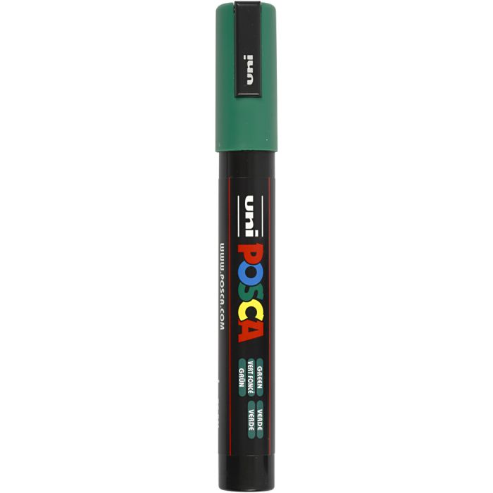 Posca Marker , Nr. PC-5M, Strichstärke 2,5 mm, Medium, Grün, 1 Stk
