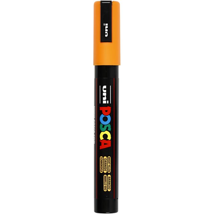 Posca Marker , Nr. PC-5M, Strichstärke 2,5 mm, Medium, Orange, 1 Stk