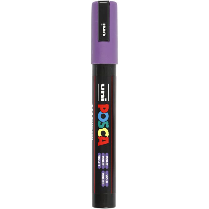Posca Marker , Nr. PC-5M, Strichstärke 2,5 mm, Medium, Violett, 1 Stk