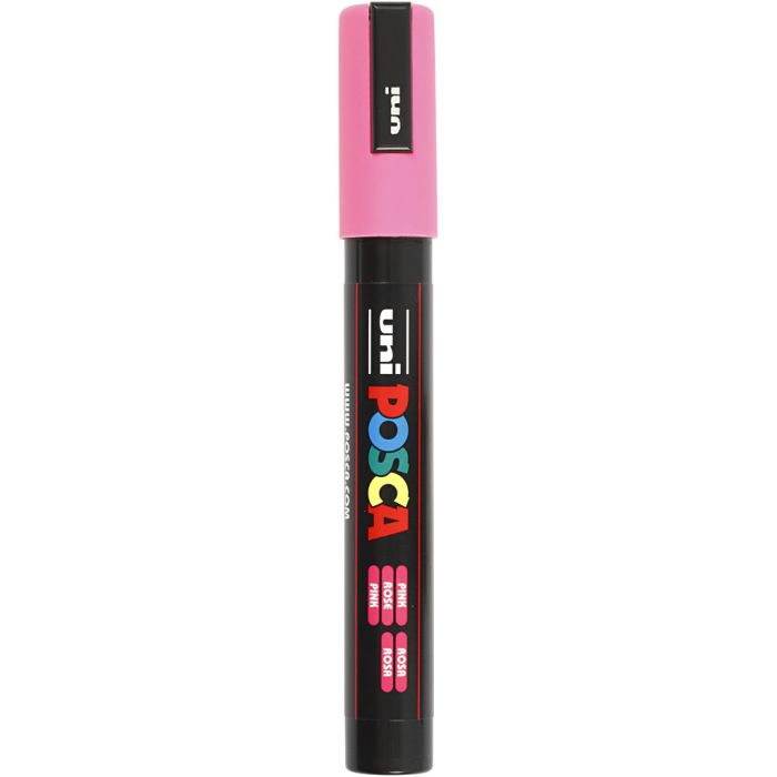 Posca Marker , Nr. PC-5M, Strichstärke 2,5 mm, Medium, Pink, 1 Stk