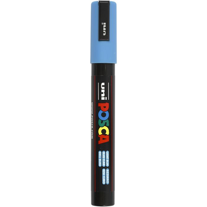 Posca Marker , Nr. PC-5M, Strichstärke 2,5 mm, Medium, Hellblau, 1 Stk