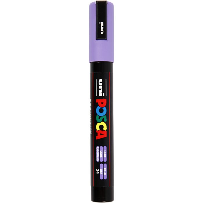 Posca Marker , Nr. PC-5M, Strichstärke 2,5 mm, Medium, Flieder, 1 Stk
