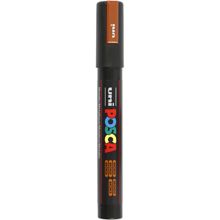 Posca Marker , Nr. PC-5M, Strichstärke 2,5 mm, Medium, Bronze, 1 Stk